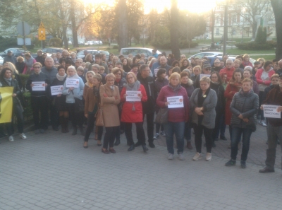Mieszkańcy Nysy wyrazili poparcie dla strajku nauczycieli