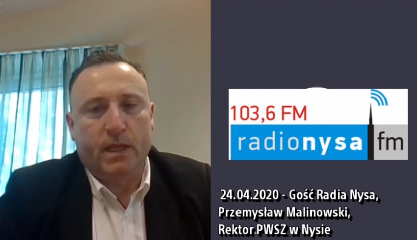 24.04.2020 - Gościem Dnia Radia Nysa był Przemysław Malinowski