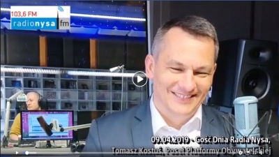 10.06.2019 - Gość Dnia Radia Nysa Tomasz Kostuś