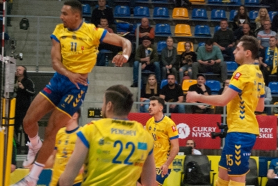 Stal Nysa tylko w trzecim secie prowadziła wyrównaną walkę (foto arch)